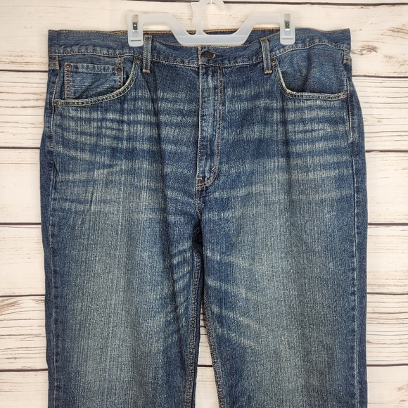 Levi's Relaxed Straight Fit Men's Big & Tall Jeans Size 44x34 Non Stretch - Picture 2 of 8